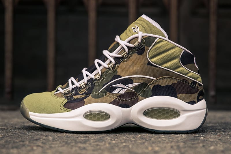 Reebok question mid olive on sale