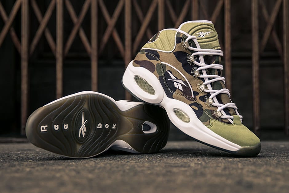 BAPE x mita sneakers Reebok Question Mid Official Release Date