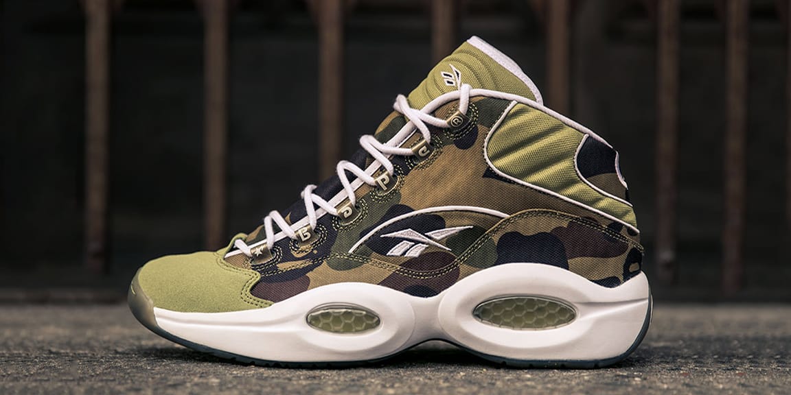 BAPE x mita sneakers Reebok Question Mid Official Release Date 