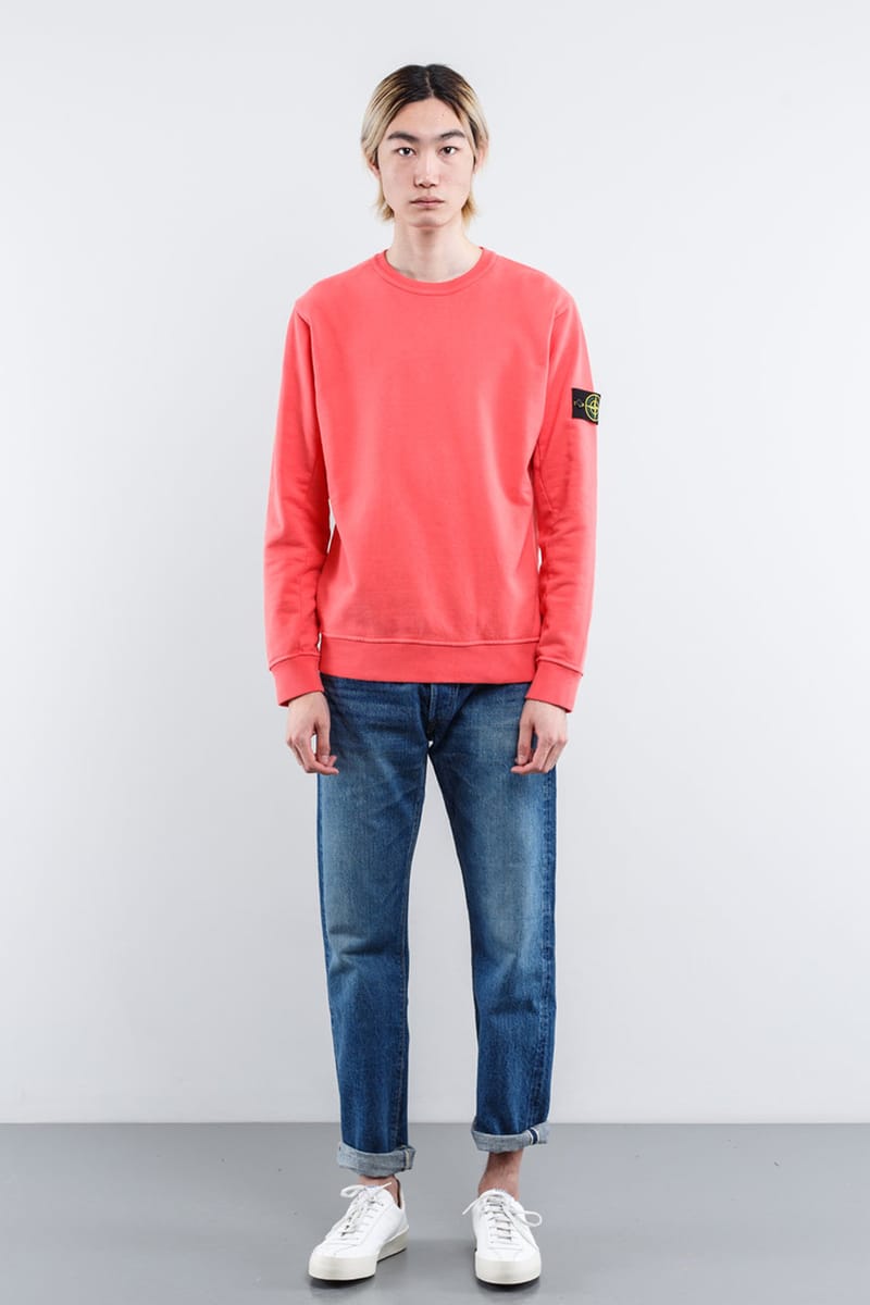 Stone island hotsell coral sweatshirt