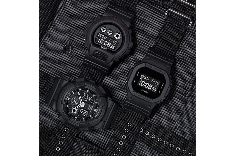 Casio g clearance shock military black