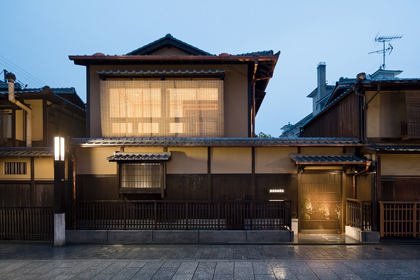 Всплывающее окно Hermès в традиционном киотском таунхаусе в честь 300-летия Даймару Киото