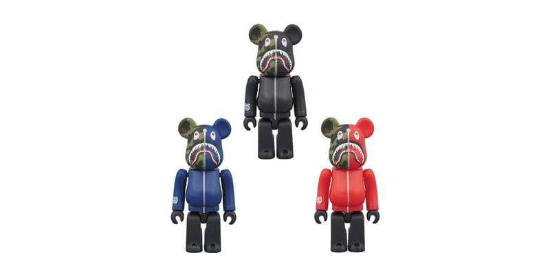 Medicom Toy Bearbrick BAPE 1st Camo Shark Hoodie Collection