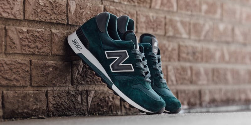 New balance green suede on sale