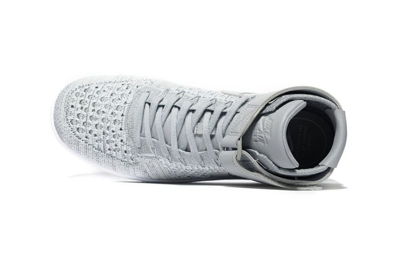 Air force 2024 flyknit grey