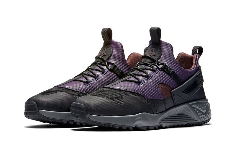 Huaraches purple discount and black