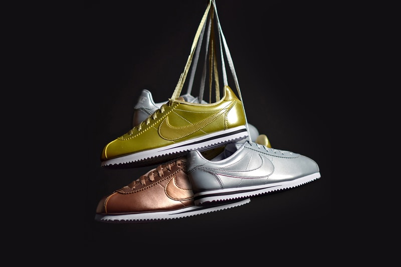 nike cortez bronze metallic