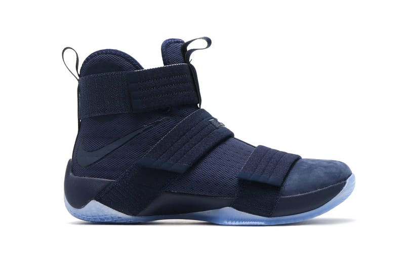 Lebron soldier 10 blue sale and white