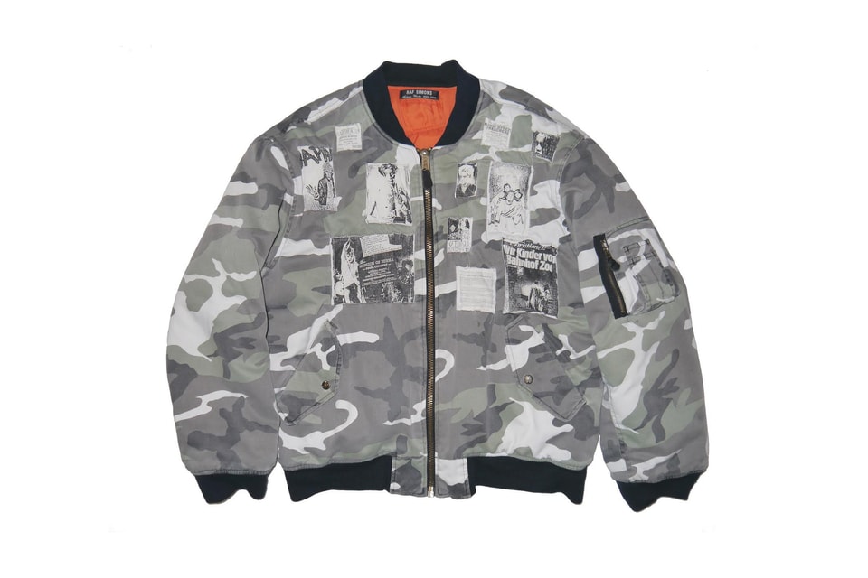 Camouflage Raf Simons Bomber Raf Simons Camo Jacket Sale