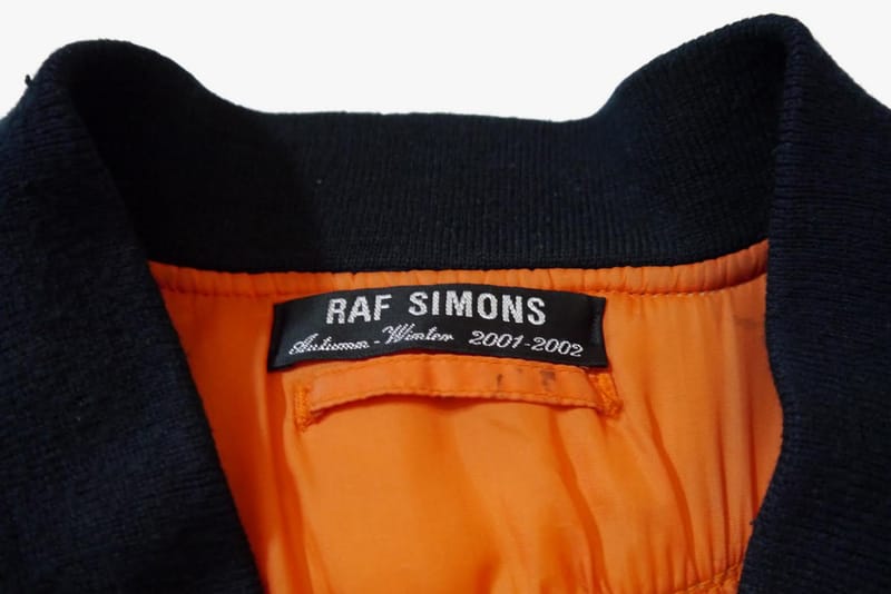 Raf Simons Riot Riot Riot Bomber Jacket from 2001 Fall
