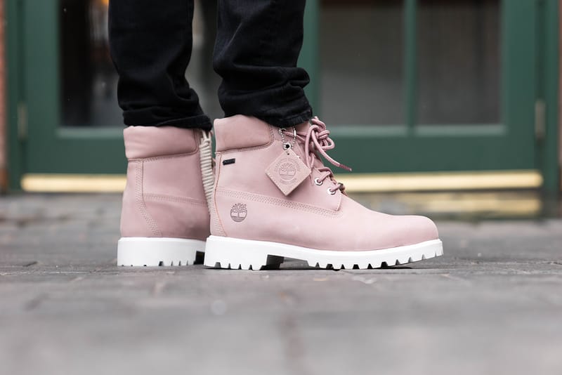 Pastel shop pink timberlands