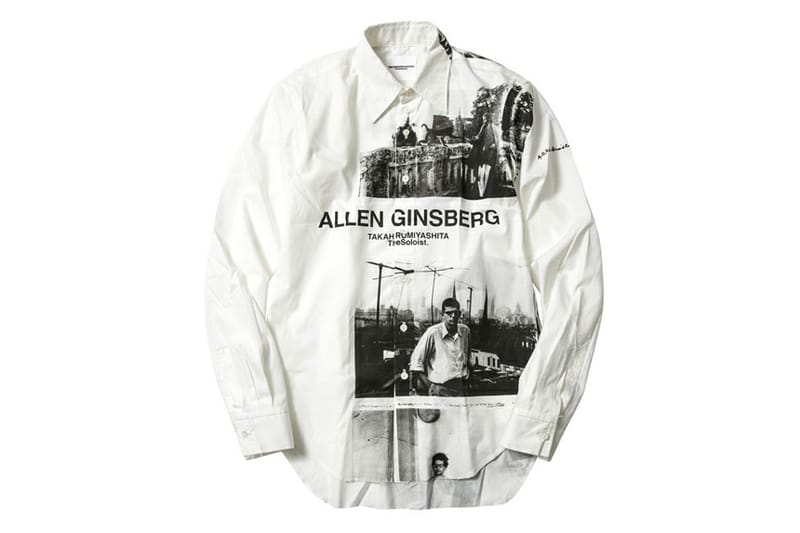 TheSoloist. ALLEN GINSBERG フォトプリント シャツ