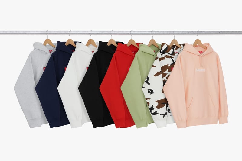 Supreme box on sale logo hoodie fw16