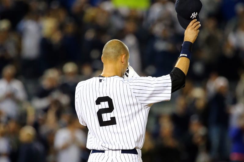 Derek jeter hotsell retirement jersey