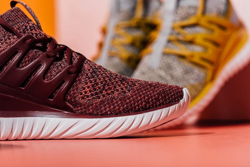 Adidas originals tubular nova primeknit colorway in clearance maroon