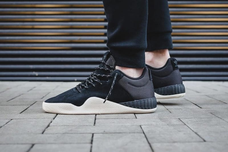 Adidas men's tubular outlet instinct low leather sneakers