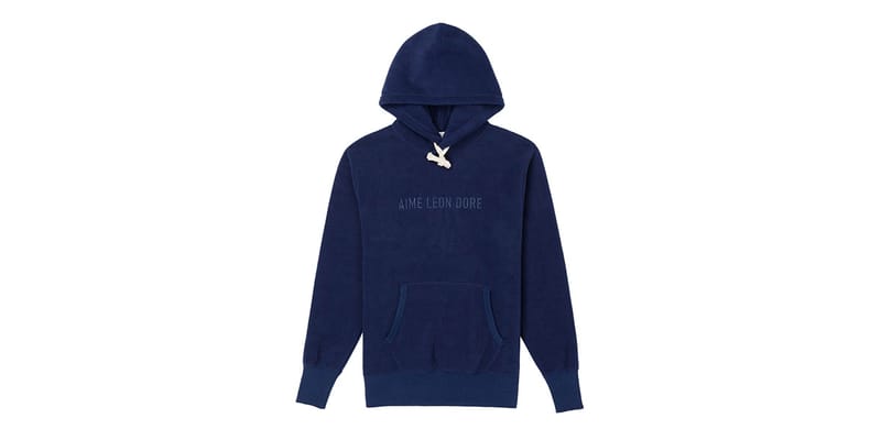 Aime leon dore black polar sold fleece hoodie