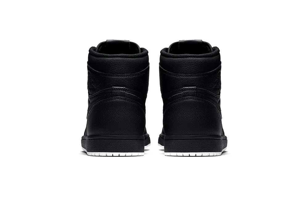 Jordan 1 hot sale perforated black