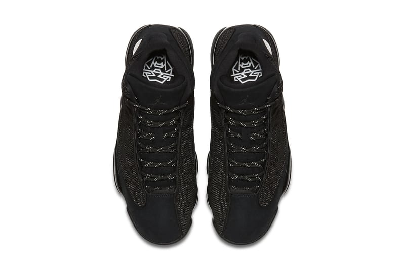 All black jordan outlet 13 black cat