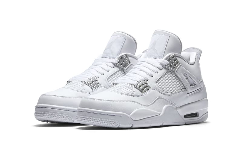 Air jordan 4 store white pure money