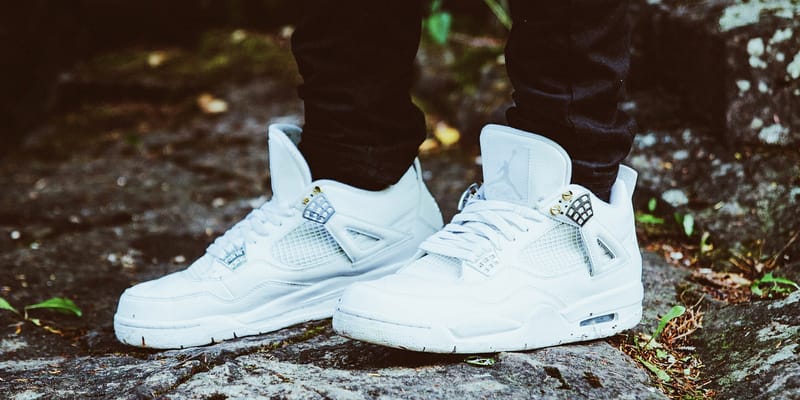 Jordan 4 cheap pure white