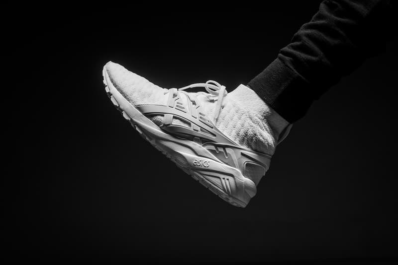 asics kayano knit white