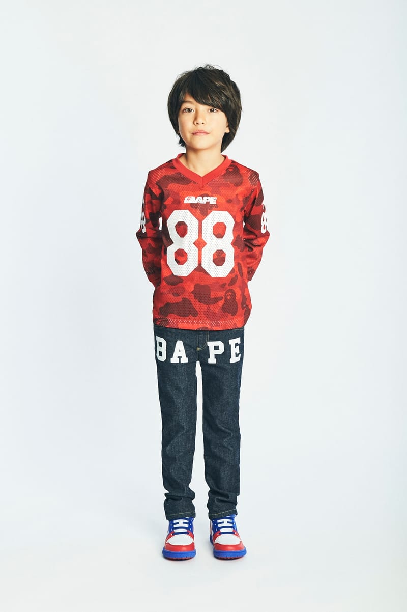 BAPE KIDS トレーナー A BATHING APE® Kids Color Camo Shark Seijin Ls Tee | Bape