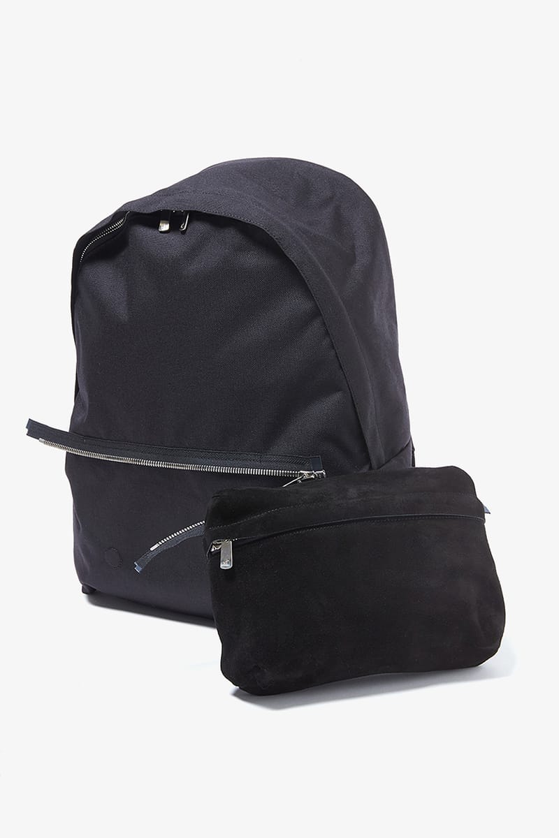 Hender Scheme CORDURA Backpacks With Zip-Off Pouches in Black and