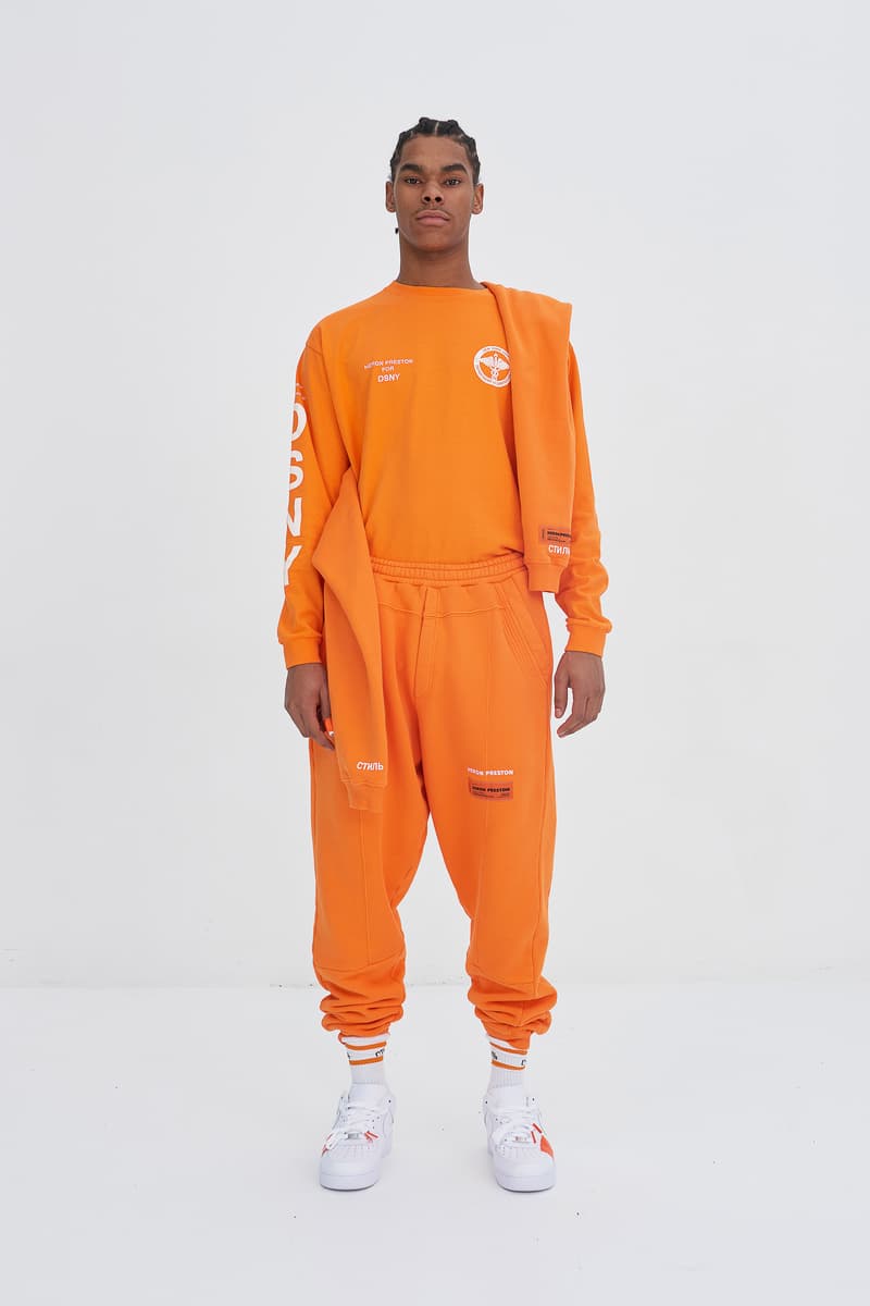 heron preston orange pants