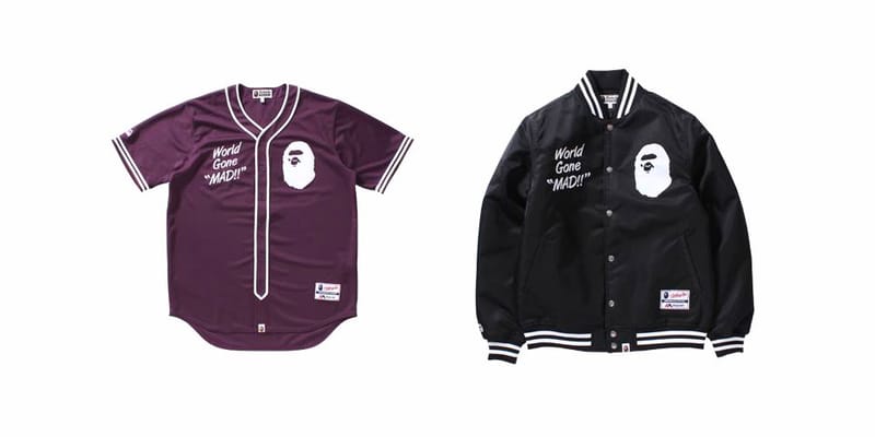 BAPE x Majestic 2017 Baseball Jersey & Varsity Jacket | Hypebeast