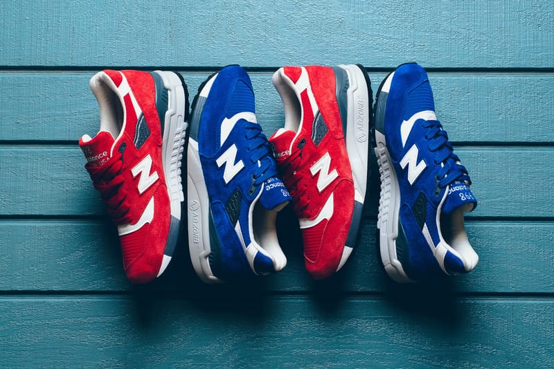 New balance 998 azul sales e vermelho