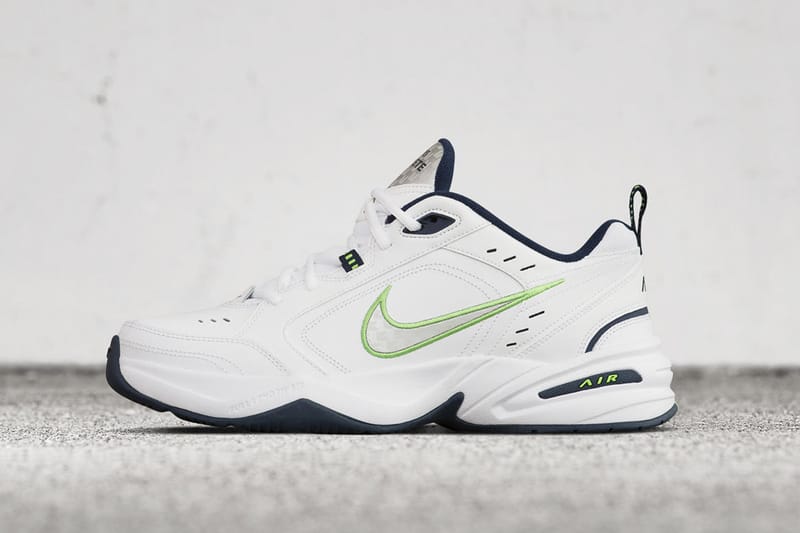 Navy blue and outlet lime green nike shoes