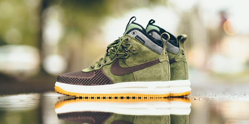 Nike Lunar Force 1 Duckboot Gets Olive Brown Gum Treatment Hypebeast