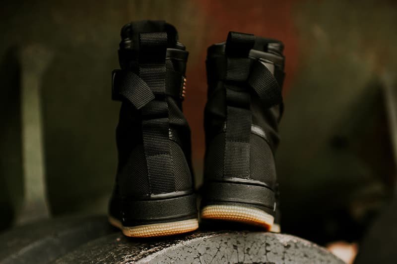 black af1 gum sole