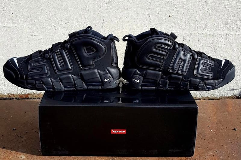 Nike more uptempo x on sale supreme