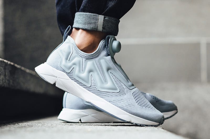 Reebok pump sales supreme grey