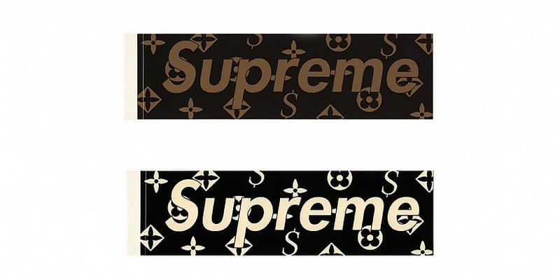 Supreme sticker 2024 louis vuitton