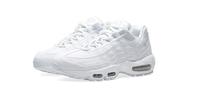Nike Air Max 95 Triple White Sneaker | Hypebeast