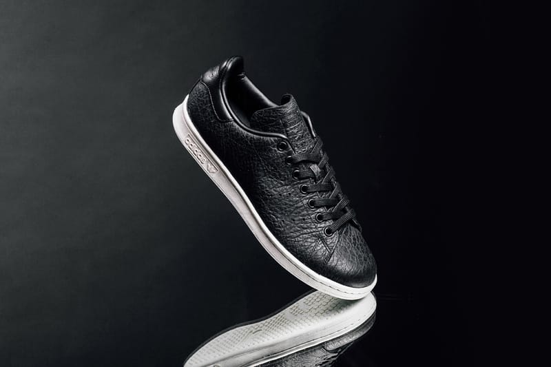 Stan smith black outlet leather women's