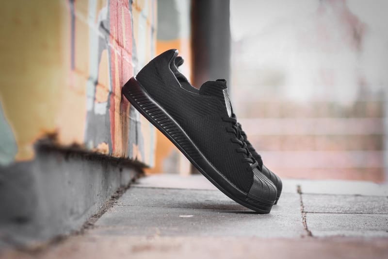 Adidas originals superstar store primeknit women Black