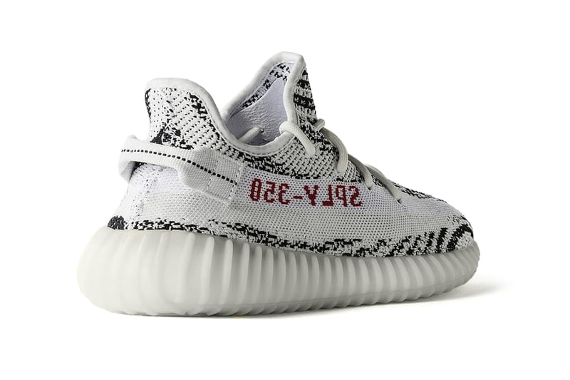 Yeezy white store and black zebra