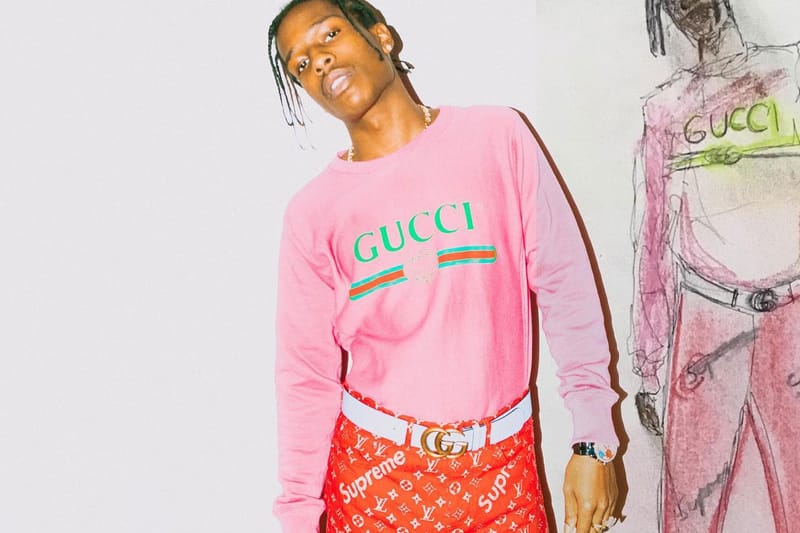 ASAP Rocky in Supreme x Louis Vuitton Unreleased Pants | Hypebeast