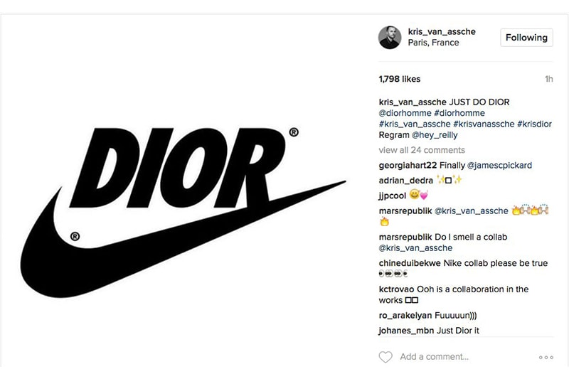 Is Dior Homme Set to Collaborate With Nike? Hypebeast