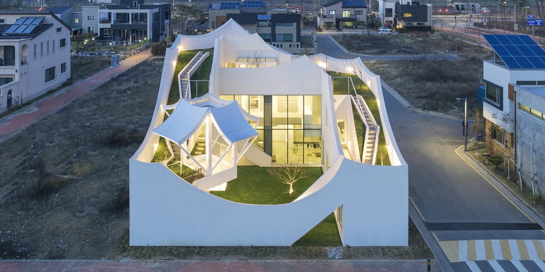 Архитекторы IROJE KHM построили «летающий дом» недалеко от аэропорта Инчхон