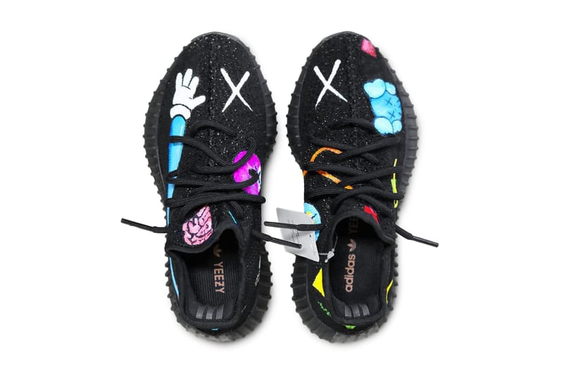 Custom best sale painted yeezys