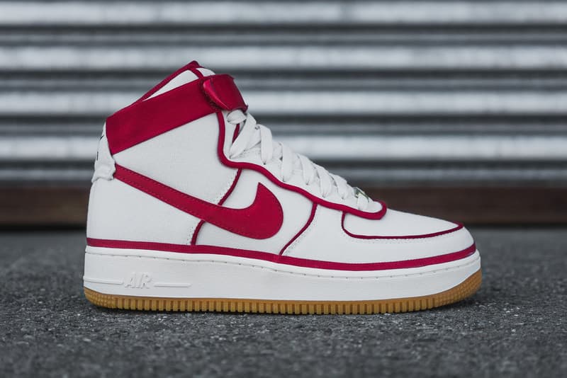 Nike Air Force 1 High '07 LV8 in Sail/Gym Red/Black | Hypebeast