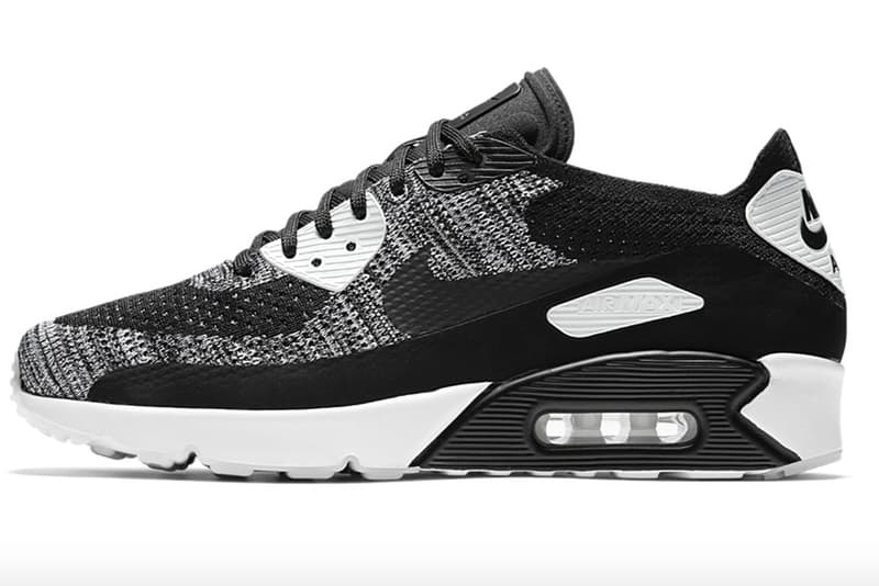 nike air max 90 ultra 2.0 flyknit black white