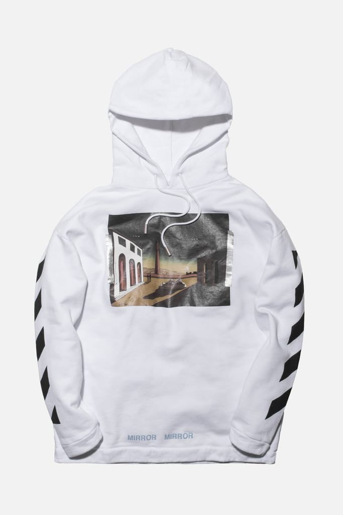 Off white rock mirror hoodie hotsell