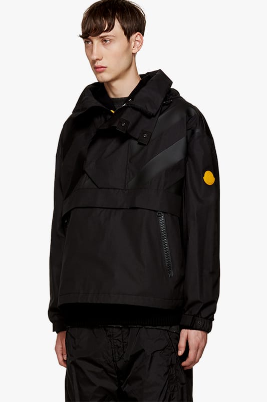 Moncler off deals white windbreaker black