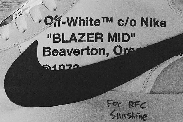 Off white shop nike text